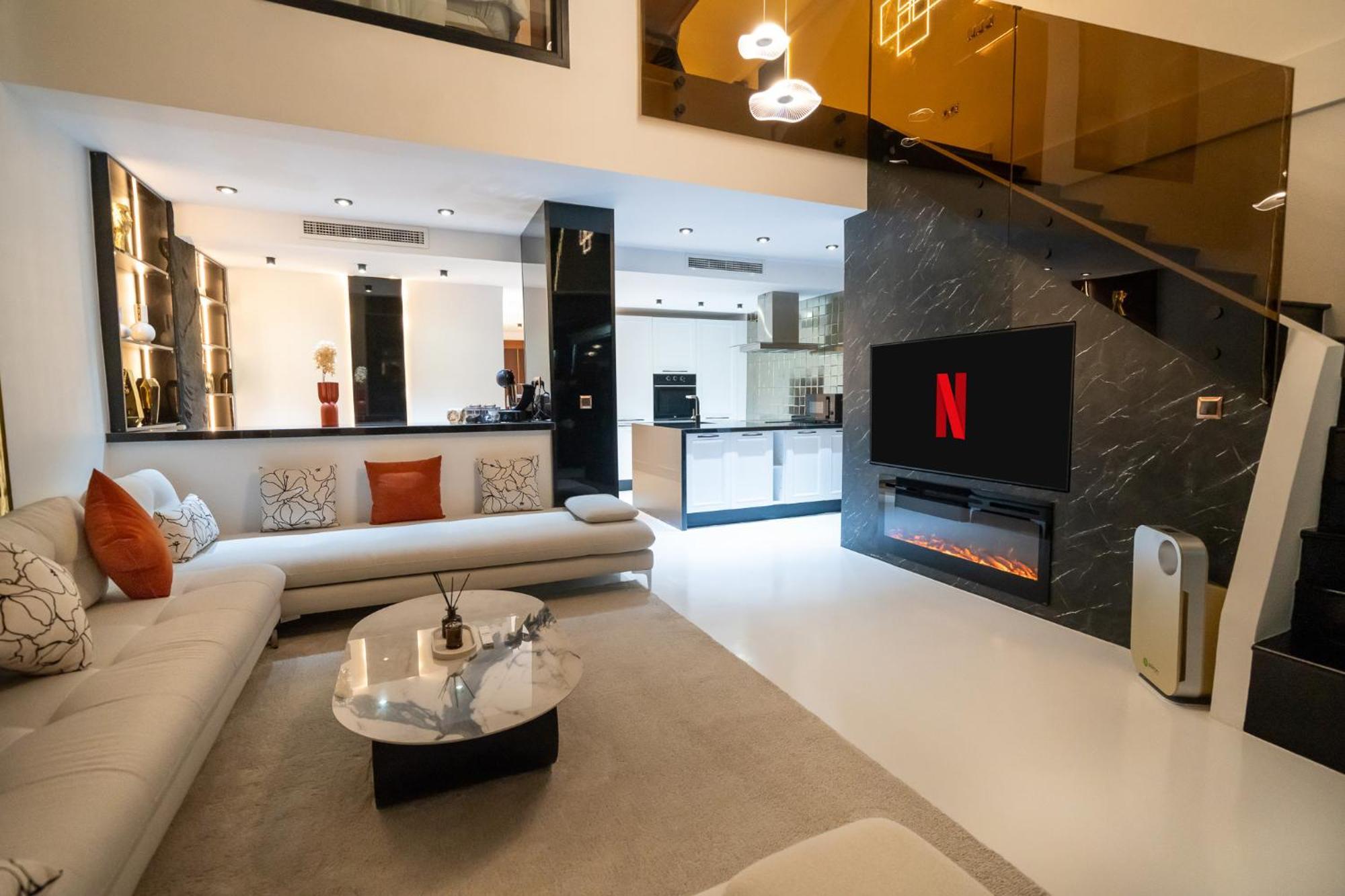 タンジェEcrin Secret, Duplex Prestige, Proche Corniche & Medina, Piscine, Parking, Wifi, Iptv, Acアパートメント エクステリア 写真