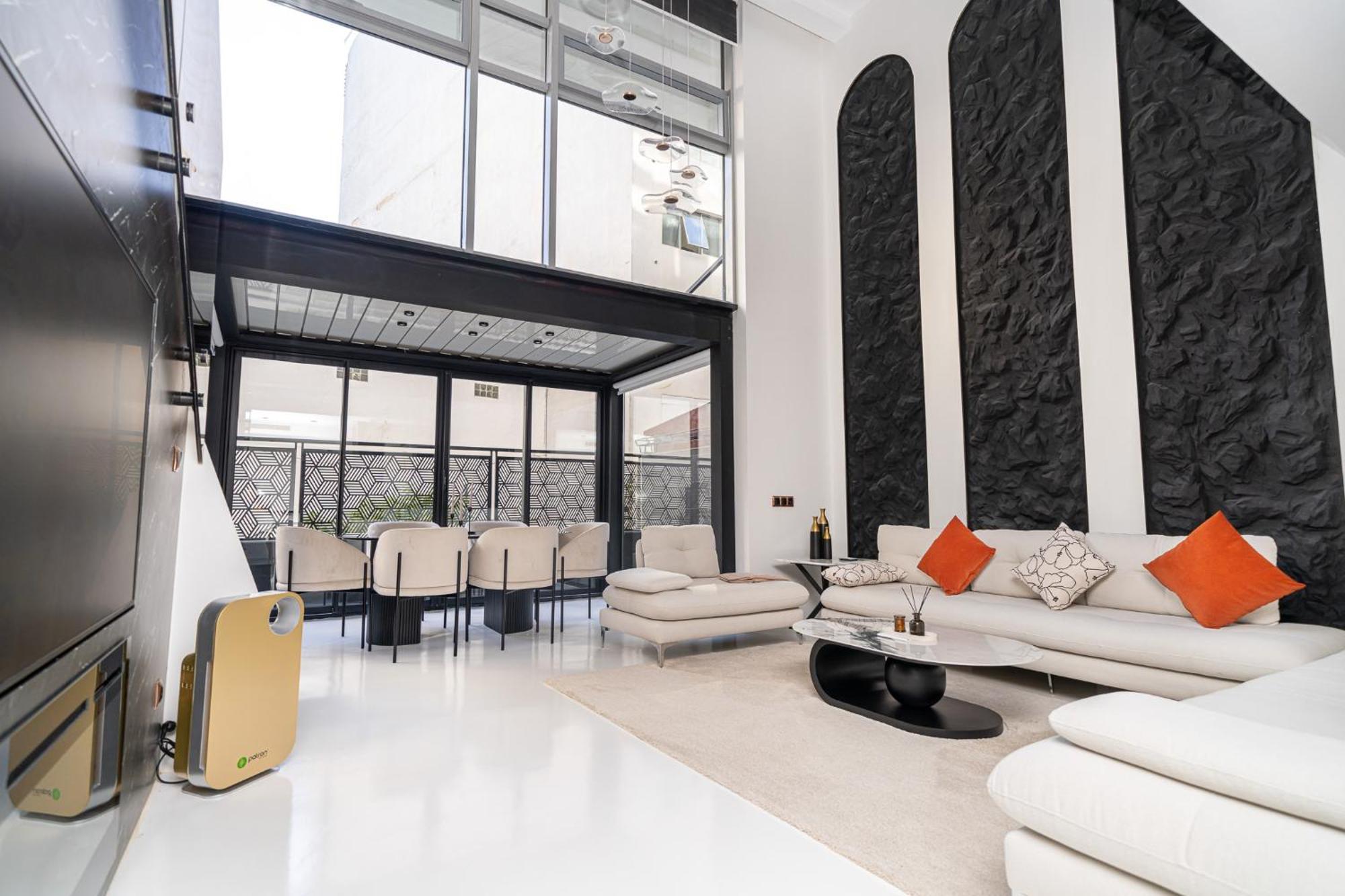 タンジェEcrin Secret, Duplex Prestige, Proche Corniche & Medina, Piscine, Parking, Wifi, Iptv, Acアパートメント エクステリア 写真